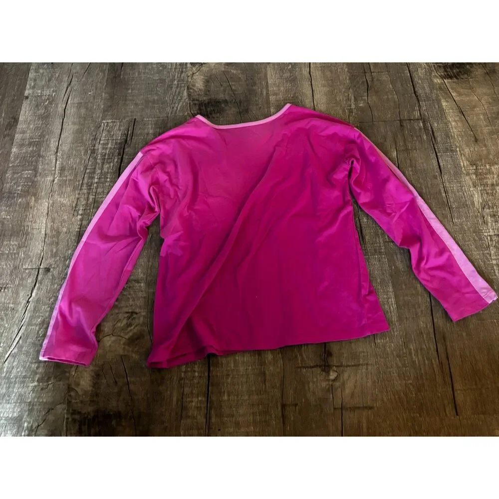 The Children’s‎ Place Girls Long Sleeve Shirt L 10/12 Pink Rainbow Peace